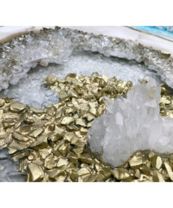 with glass crystal